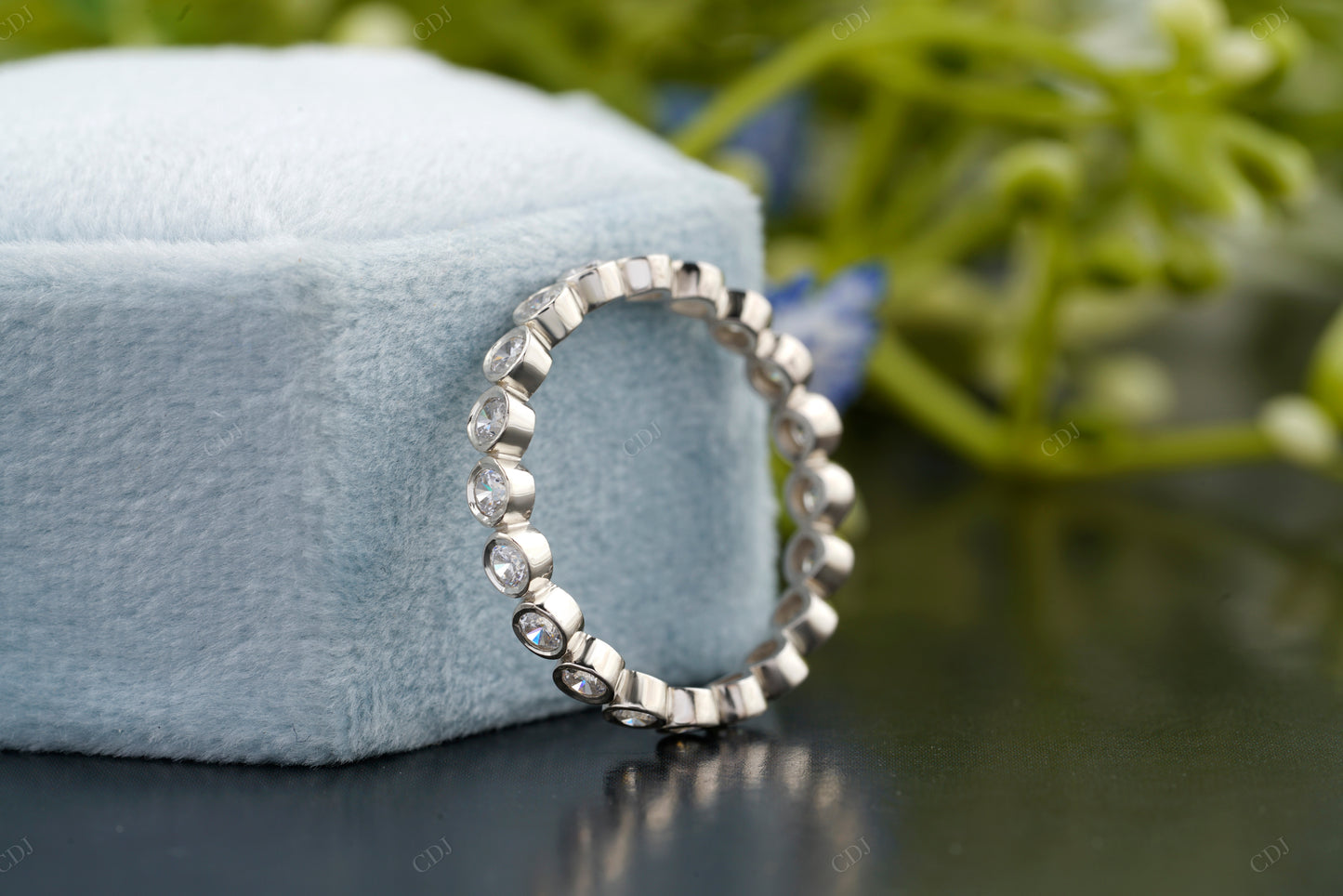 Lab-Grown Diamond Full Eternity Bezel Band