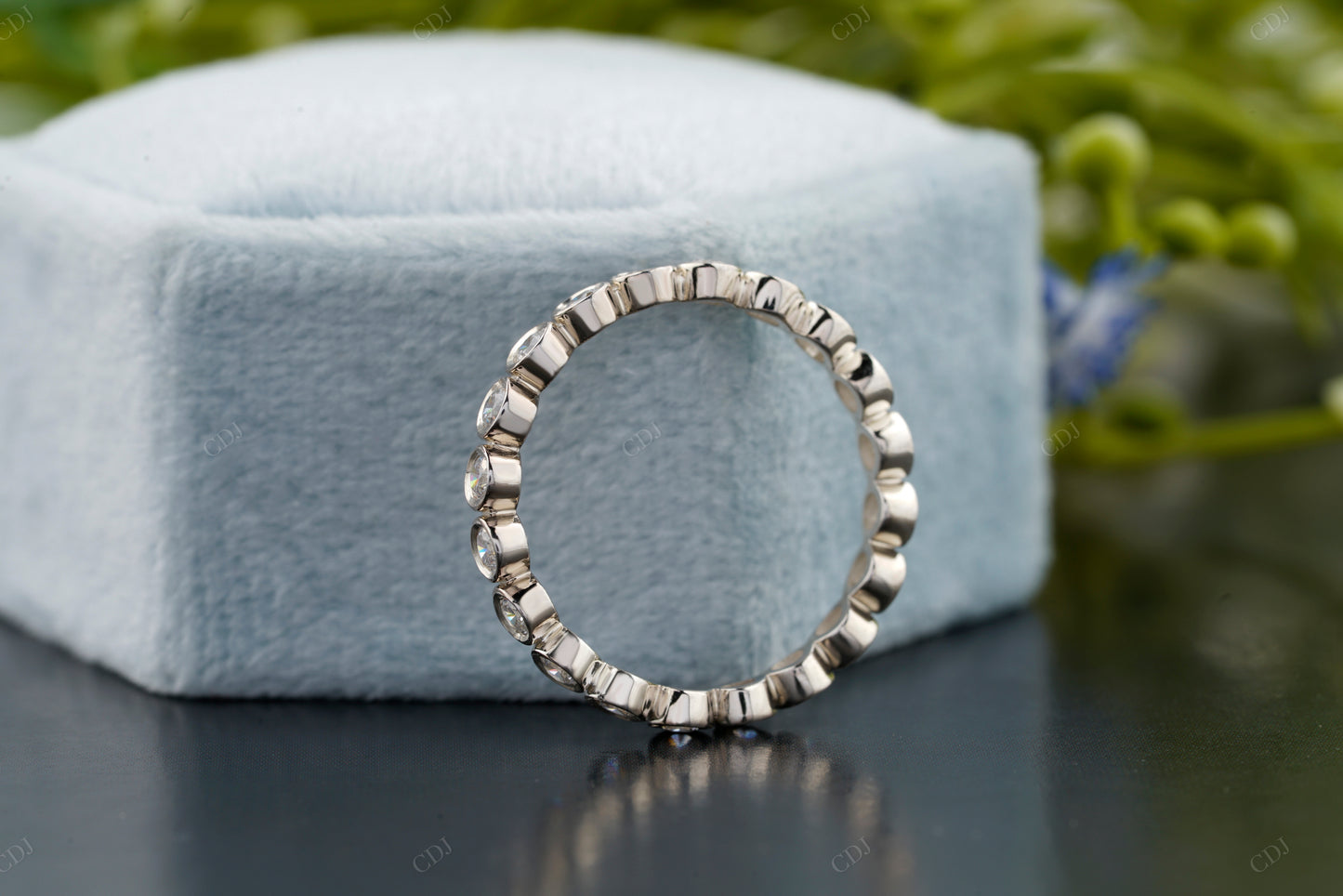Lab-Grown Diamond Full Eternity Bezel Band