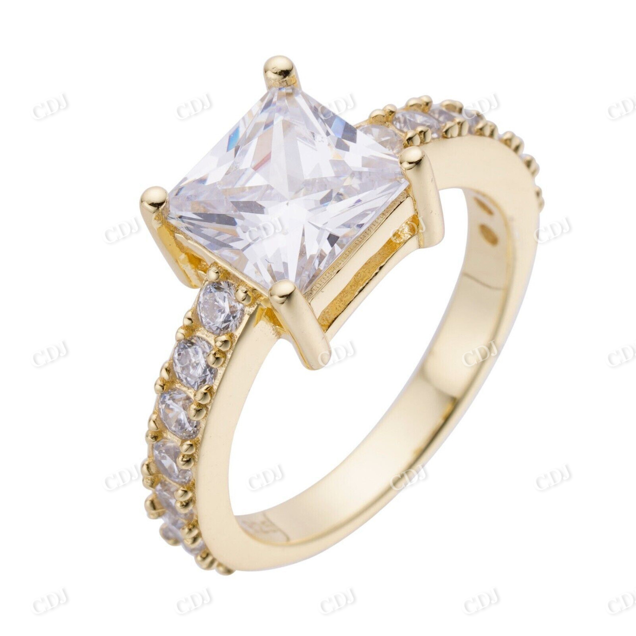 Princess Cut Diamond Engagement Promise Ring  customdiamjewel   