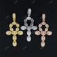Iced Out Diamond Ankh Cross Pendant For Men  customdiamjewel   