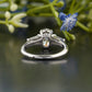 Oval Lab-Grown Diamond Side Stone Ring