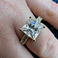 Princess Cut Diamond Engagement Promise Ring  customdiamjewel   