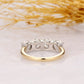 14k Two Tone Gold Round Cut Diamond Wedding Ring  customdiamjewel   