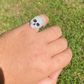 Hip Hop Skull Santa Muerte Iced Diamond Ring  customdiamjewel   