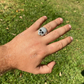 Hip Hop Skull Santa Muerte Iced Diamond Ring  customdiamjewel   