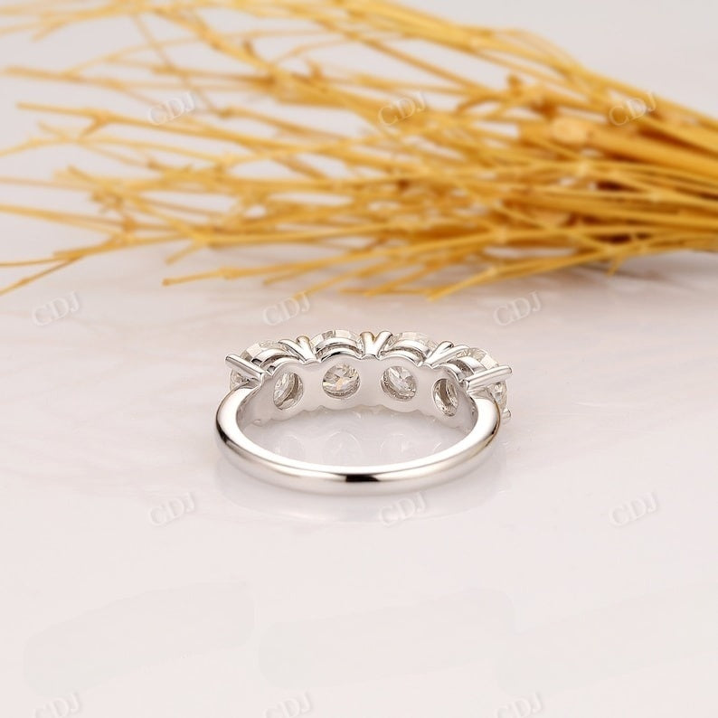 14k Two Tone Gold Round Cut Diamond Wedding Ring  customdiamjewel   