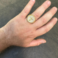Hip Hop Solid Gold Diamond Jesus On Cross Ring  customdiamjewel   