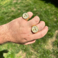 Hip Hop Solid Gold Diamond Jesus On Cross Ring  customdiamjewel   