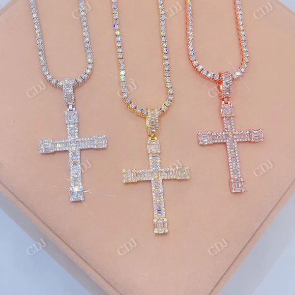 Diamond Cross Pendant for Men  customdiamjewel   
