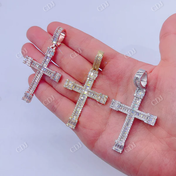 Diamond Cross Pendant for Men  customdiamjewel   