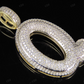 1.4" 0.90 CTW 10K Gold Natural Diamond Custom Q Letter Pendant CustomDiamJewel