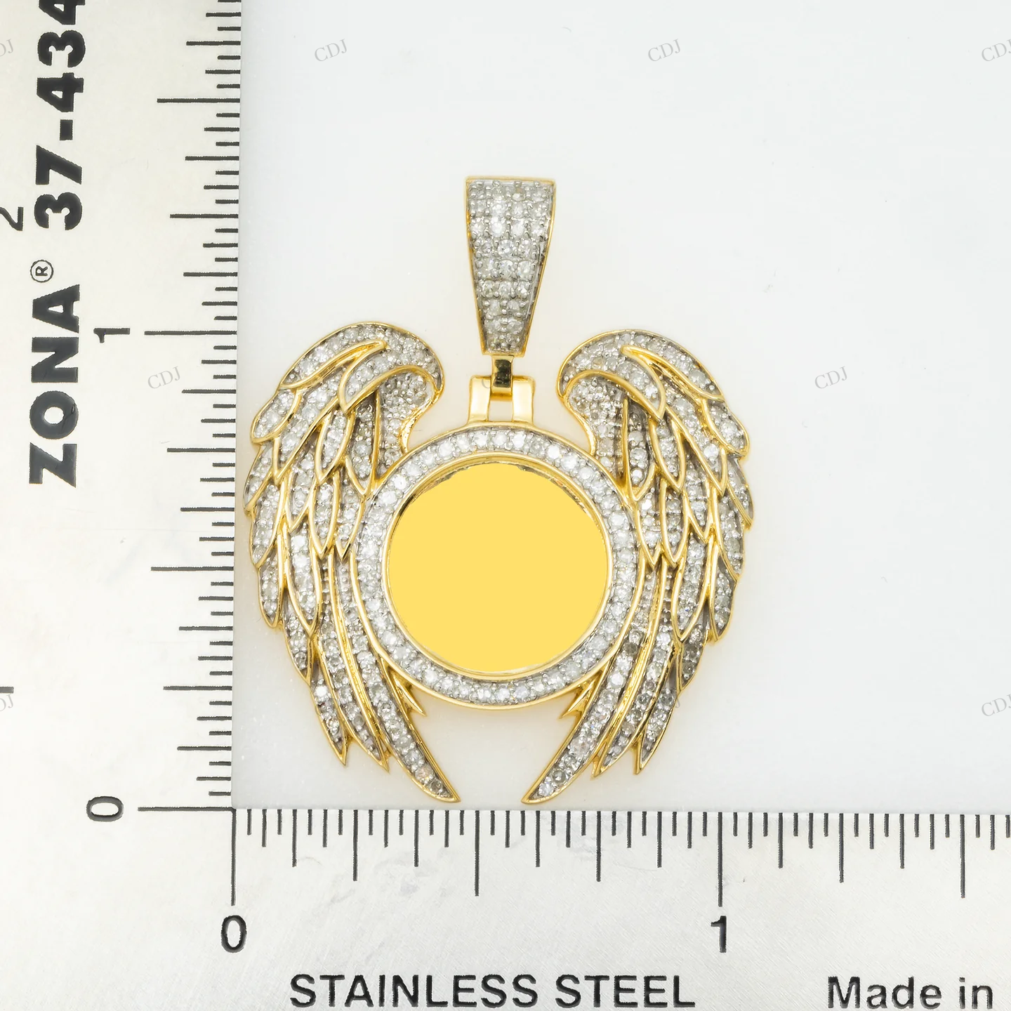 0.93 CTW Custom Angel Winges Picture Pendant hip hop jewelry CustomDiamJewel