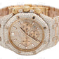 41MM Full Iced Out Round & Baguette VVS Moissanite Diamond Chrono Watch customdiamjewel