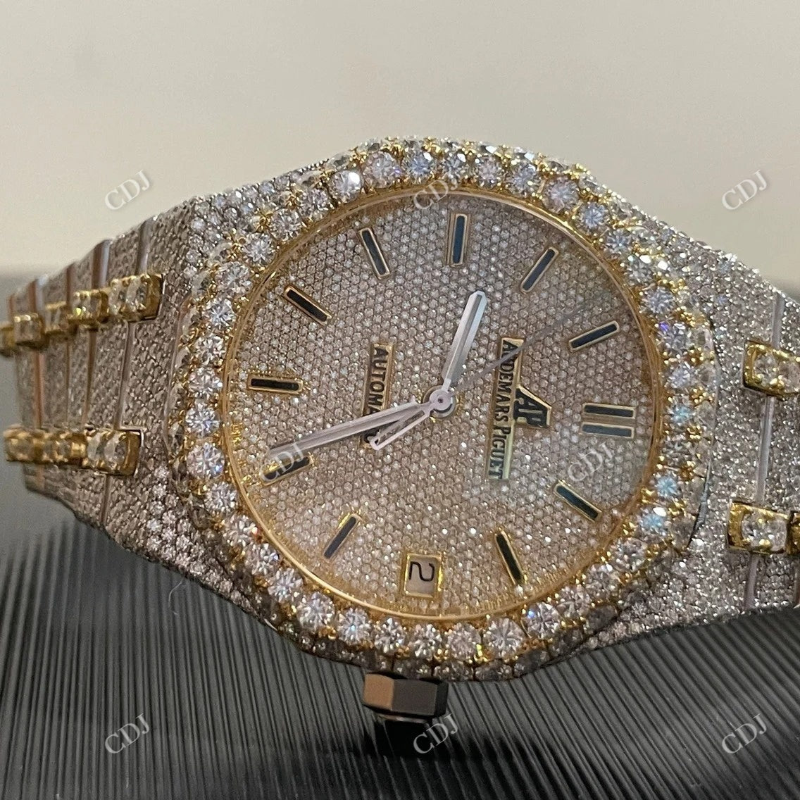 Luxury Full Iced Out Moissanite Diamond Watch customdiamjewel