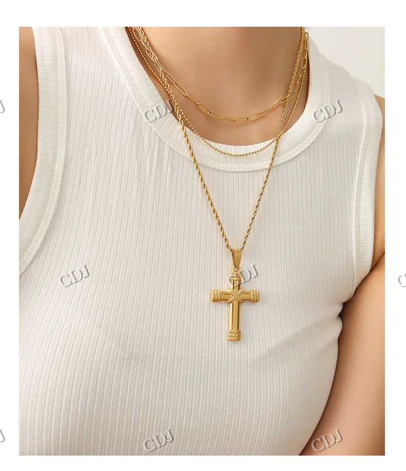 Premium jesus christ Cross Unisex Hip Hop Pendant hip hop jewelry CustomDiamJewel