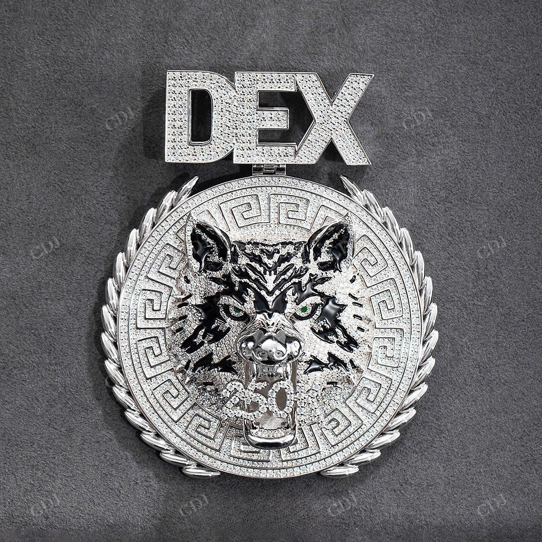 Customized Iced Out Wolf Diamond Hip Hop Style Pendant hip hop jewelry customdiamjewel   