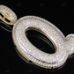 1.4" 0.90 CTW 10K Gold Natural Diamond Custom Q Letter Pendant CustomDiamJewel