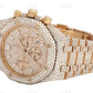 41MM Full Iced Out Round & Baguette VVS Moissanite Diamond Chrono Watch customdiamjewel
