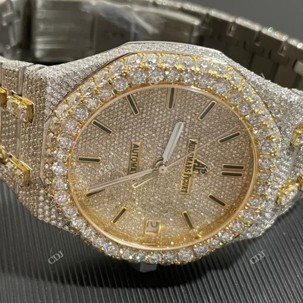 Luxury Full Iced Out Moissanite Diamond Watch customdiamjewel