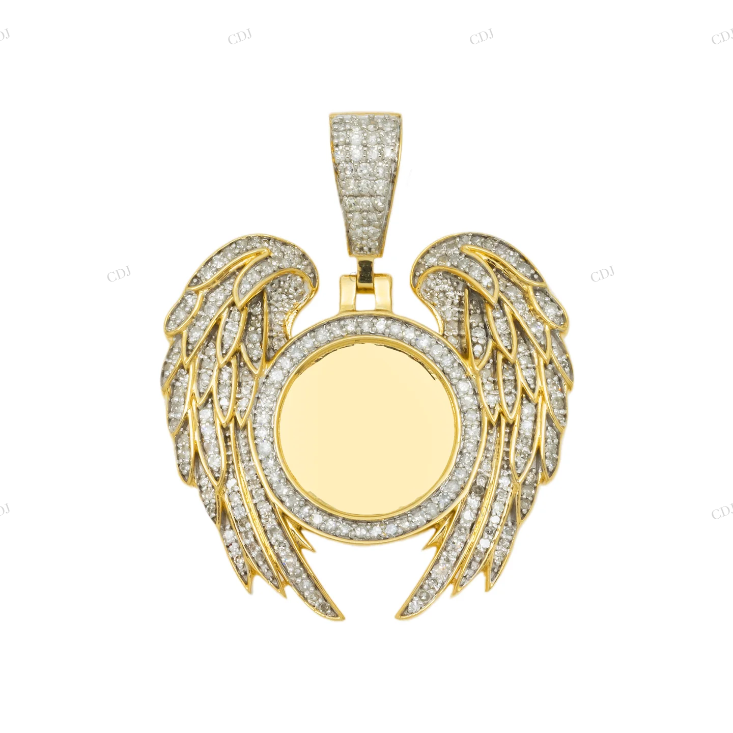 0.93 CTW Custom Angel Winges Picture Pendant hip hop jewelry CustomDiamJewel