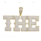 Hip Hop Iced Out THE Letter Pendant hip hop jewelry CustomDiamJewel