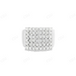 14K White Gold Square Shaped Diamond Mens Fashion Ring hip hop jewelry CustomDiamJewel
