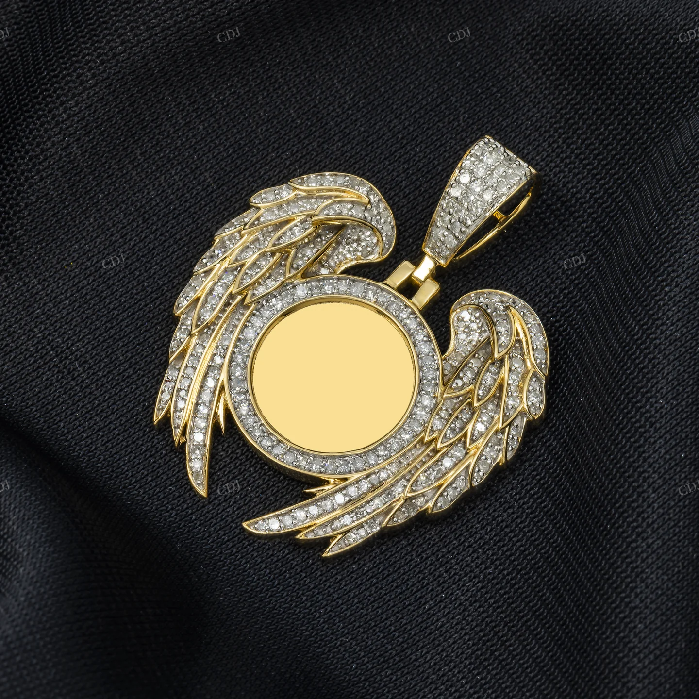 0.93 CTW Custom Angel Winges Picture Pendant hip hop jewelry CustomDiamJewel