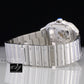 Full White Semi Iced Out Moissanite Cartier Skeleton Watch customdiamjewel