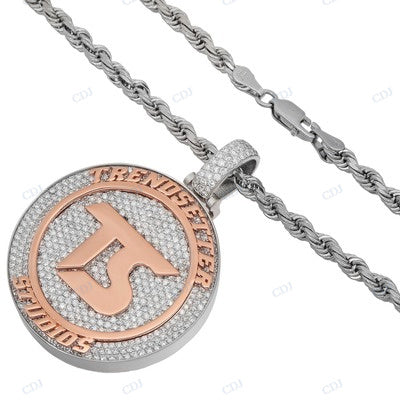 Customized TS Hip Hop Iced Out Pendant hip hop jewelry CustomDiamJewel