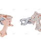Two Tone High Quality Cluster Cross Bracelet hip hop jewelry customdiamjewel