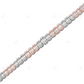 VVS Moissanite Two Tone Baguette Cut Tennis Chain CustomDiamJewel