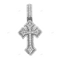 Customized Two Tone Gothic 10k Cross Pendant hip hop jewelry CustomDiamJewel