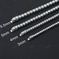 Hip Hop Basic Natural Diamond Tennis Chain Necklace For Men Women hip hop jewelry CustomDiamJewel