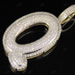 1.4" 0.90 CTW 10K Gold Natural Diamond Custom Q Letter Pendant CustomDiamJewel