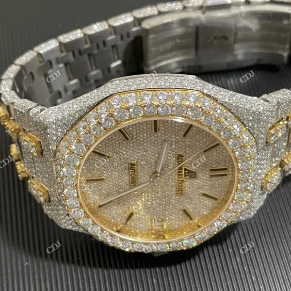 Luxury Full Iced Out Moissanite Diamond Watch customdiamjewel