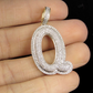 1.4" 0.90 CTW 10K Gold Natural Diamond Custom Q Letter Pendant CustomDiamJewel
