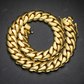 10-22MM Solid 10K Gold Cuban Link Chain hip hop jewelry CustomDiamJewel