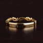 Nature Inspired Flower and Leaf Design Vintage Style Wedding Band  customdiamjewel   