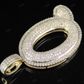 1.4" 0.90 CTW 10K Gold Natural Diamond Custom Q Letter Pendant CustomDiamJewel