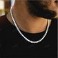 Hip Hop Basic Natural Diamond Tennis Chain Necklace For Men Women hip hop jewelry CustomDiamJewel