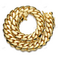 10-22MM Solid 10K Gold Cuban Link Chain hip hop jewelry CustomDiamJewel