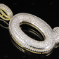1.4" 0.90 CTW 10K Gold Natural Diamond Custom Q Letter Pendant CustomDiamJewel