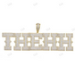 Hip Hop Iced Out THE Letter Pendant hip hop jewelry CustomDiamJewel