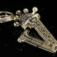 1.5" 0.35 CTW 10K Solid Gold Diamond Crown Initial 'V' Letter Pendant CustomDiamJewel