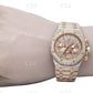 41MM Full Iced Out Round & Baguette VVS Moissanite Diamond Chrono Watch customdiamjewel