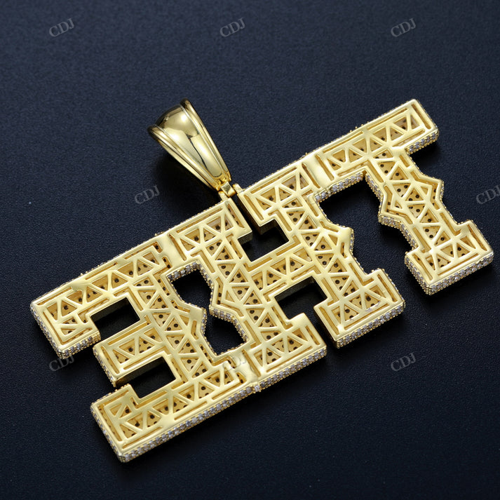 Hip Hop Iced Out THE Letter Pendant hip hop jewelry CustomDiamJewel