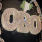 Personalized "OBO" Latter Diamond Pendant hip hop jewelry CustomDiamJewel   