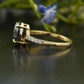 Black Lab-Grown Diamond Oval Pavé Ring