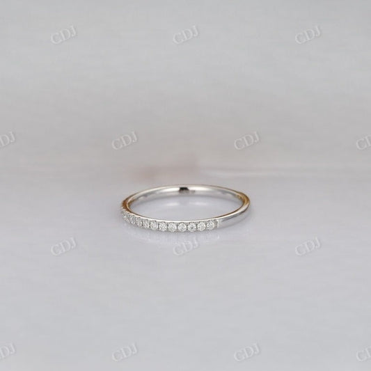Dainty 3/4 Eternity Diamond Wedding Band  customdiamjewel   