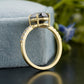 Black Lab-Grown Diamond Oval Pavé Ring
